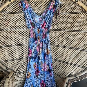 Beach time fun floral sun dress